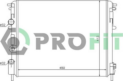 Profit PR 6037N3 - Jäähdytin,moottorin jäähdytys inparts.fi