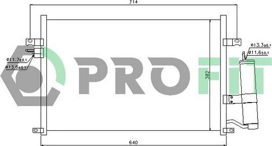 Profit PR 1704C1 - Lauhdutin, ilmastointilaite inparts.fi