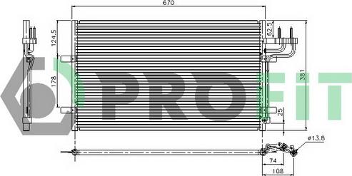 Profit PR 2537C1 - Lauhdutin, ilmastointilaite inparts.fi