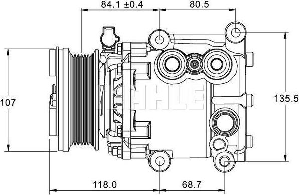 PSH 090.595.059.310 - Kompressori, ilmastointilaite inparts.fi