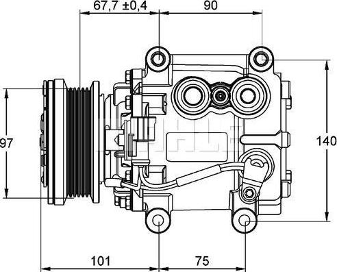 PSH 090.845.016.310 - Kompressori, ilmastointilaite inparts.fi