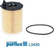 Purflux L343D - Öljynsuodatin inparts.fi