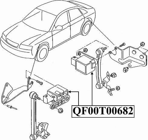 Quattro Freni QF00T00682 - Sensori, Xenonvalo (ajovalokorkeuden säätö) inparts.fi