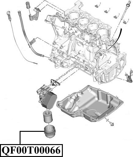 Quattro Freni QF14A00129 - Kansi, öljysuodatinpesä inparts.fi