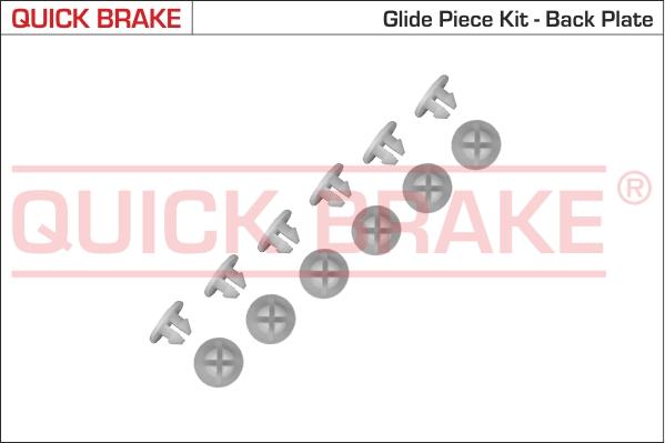 QUICK BRAKE 6859K - Tarvikesarja, jarrukengät inparts.fi