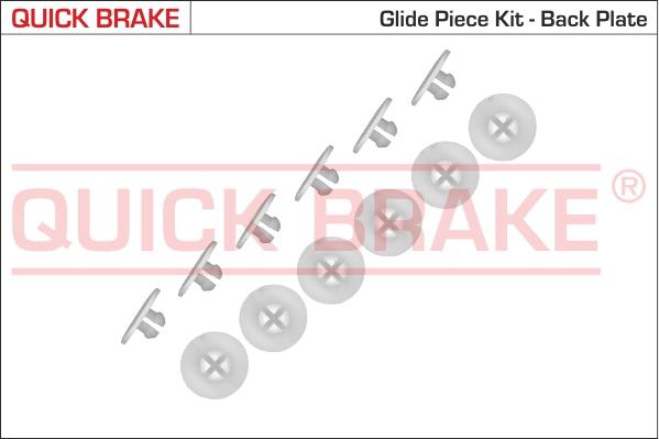 QUICK BRAKE 6858K - Tarvikesarja, jarrukengät inparts.fi