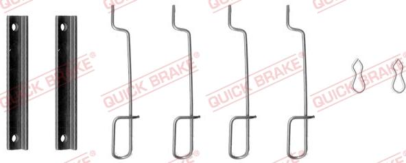 QUICK BRAKE 1090992 - Tarvikesarja, jarrupala inparts.fi