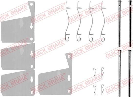 QUICK BRAKE 109-0955 - Tarvikesarja, jarrupala inparts.fi