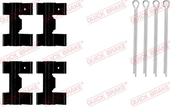 QUICK BRAKE 1090951 - Tarvikesarja, jarrupala inparts.fi