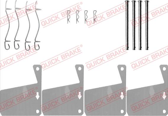 QUICK BRAKE 109-0910 - Tarvikesarja, jarrupala inparts.fi