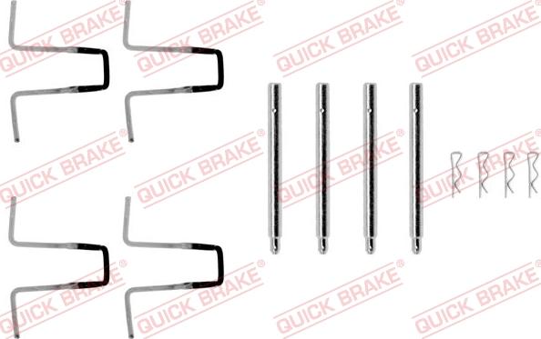 QUICK BRAKE 1090977 - Tarvikesarja, jarrupala inparts.fi