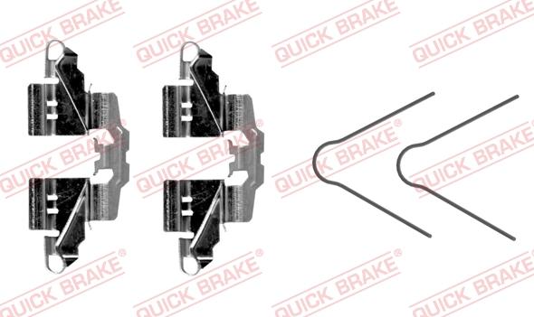 QUICK BRAKE 109-0098R-1 - Tarvikesarja, jarrupala inparts.fi