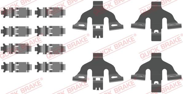 QUICK BRAKE 1090093 - Tarvikesarja, jarrupala inparts.fi