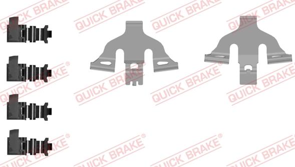 QUICK BRAKE 109-0092-1 - Tarvikesarja, jarrupala inparts.fi