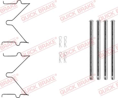 QUICK BRAKE 1090040 - Tarvikesarja, jarrupala inparts.fi