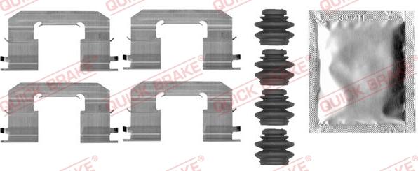 QUICK BRAKE 1090006 - Tarvikesarja, jarrupala inparts.fi