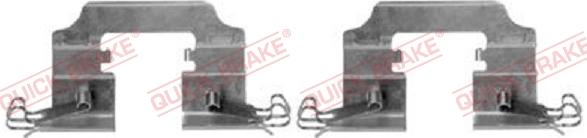 QUICK BRAKE 109-0008R-1 - Tarvikesarja, jarrupala inparts.fi