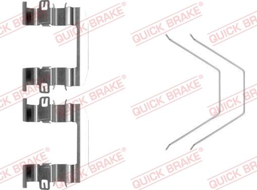 QUICK BRAKE 109-0016-1 - Tarvikesarja, jarrupala inparts.fi