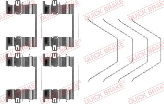 QUICK BRAKE 1090016 - Tarvikesarja, jarrupala inparts.fi