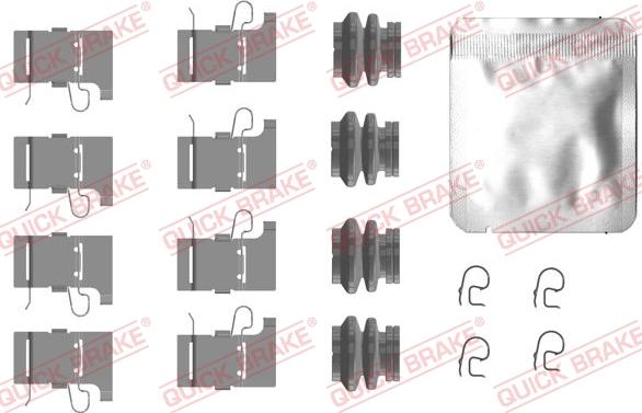 QUICK BRAKE 1090084 - Tarvikesarja, jarrupala inparts.fi