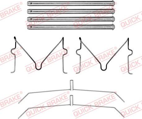 QUICK BRAKE 109-0199 - Tarvikesarja, jarrupala inparts.fi