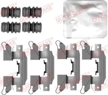 QUICK BRAKE 109-0151 - Tarvikesarja, jarrupala inparts.fi