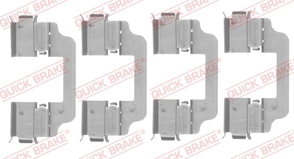 QUICK BRAKE 109-0153 - Tarvikesarja, jarrupala inparts.fi