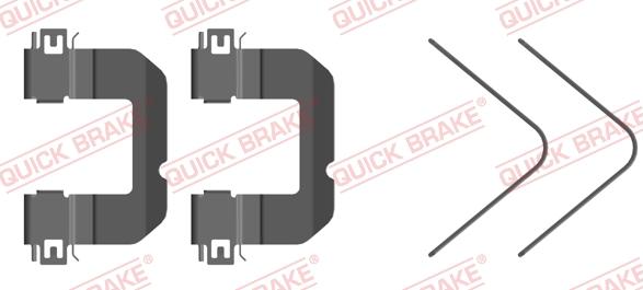 QUICK BRAKE 109-0102R-1 - Tarvikesarja, jarrupala inparts.fi