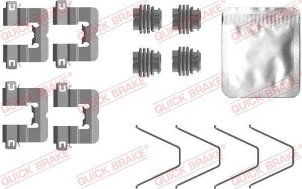 QUICK BRAKE 1090114 - Tarvikesarja, jarrupala inparts.fi