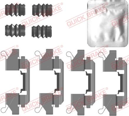 QUICK BRAKE 109-0111 - Tarvikesarja, jarrupala inparts.fi