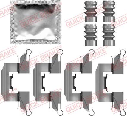 QUICK BRAKE 109-0139 - Tarvikesarja, jarrupala inparts.fi