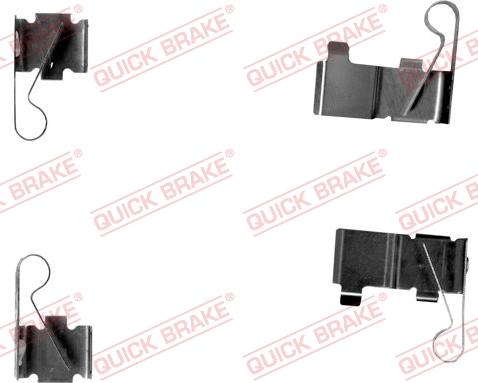 QUICK BRAKE 109-1699-1 - Tarvikesarja, jarrupala inparts.fi