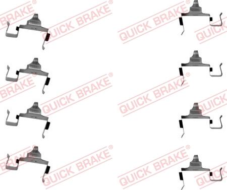 QUICK BRAKE 1091697 - Tarvikesarja, jarrupala inparts.fi