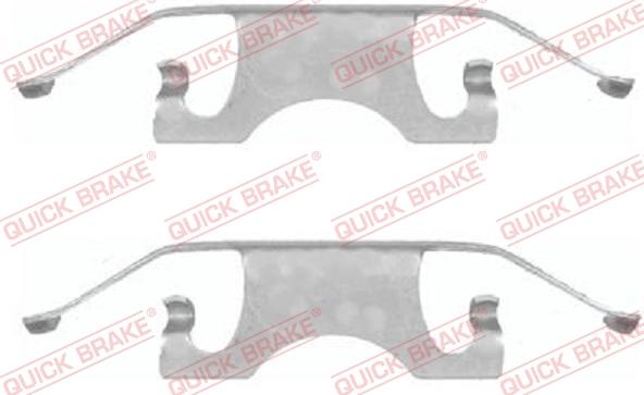 QUICK BRAKE 1091640 - Tarvikesarja, jarrupala inparts.fi