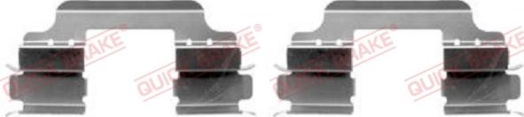 QUICK BRAKE 109-1648-1 - Tarvikesarja, jarrupala inparts.fi