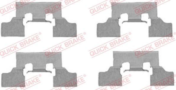 QUICK BRAKE 1091647 - Tarvikesarja, jarrupala inparts.fi