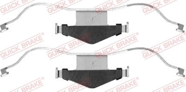 QUICK BRAKE 109-1659 - Tarvikesarja, jarrupala inparts.fi