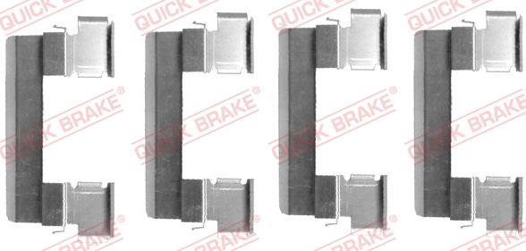 QUICK BRAKE 109-1655 - Tarvikesarja, jarrupala inparts.fi