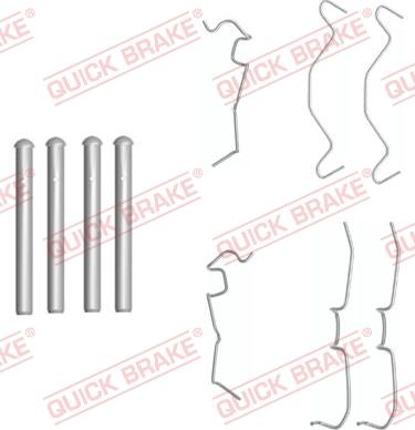 QUICK BRAKE 1091650 - Tarvikesarja, jarrupala inparts.fi