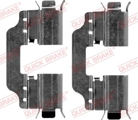 QUICK BRAKE 109-1653-1 - Tarvikesarja, jarrupala inparts.fi