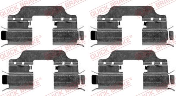 QUICK BRAKE 1091653 - Tarvikesarja, jarrupala inparts.fi