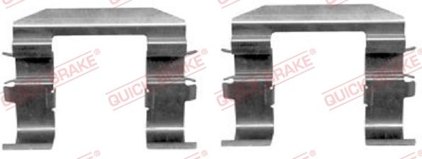 QUICK BRAKE 109-1664-1 - Tarvikesarja, jarrupala inparts.fi