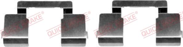 QUICK BRAKE 109-1609-1 - Tarvikesarja, jarrupala inparts.fi