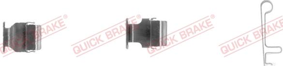 QUICK BRAKE 109-1604-1 - Tarvikesarja, jarrupala inparts.fi