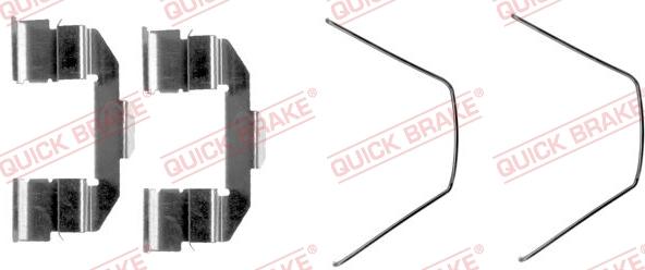 QUICK BRAKE 109-1607-1 - Tarvikesarja, jarrupala inparts.fi