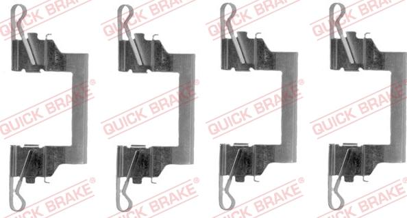 QUICK BRAKE 1091614 - Tarvikesarja, jarrupala inparts.fi