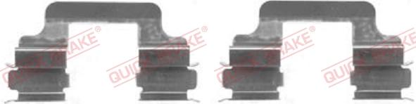 QUICK BRAKE 109-1610-1 - Tarvikesarja, jarrupala inparts.fi