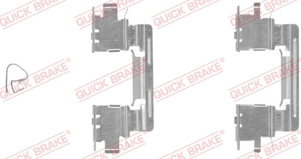 QUICK BRAKE 109-1613-1 - Tarvikesarja, jarrupala inparts.fi