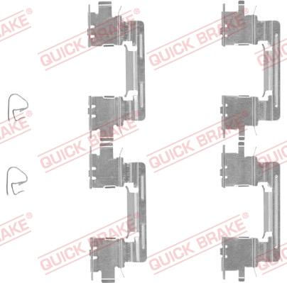 QUICK BRAKE 1091613 - Tarvikesarja, jarrupala inparts.fi