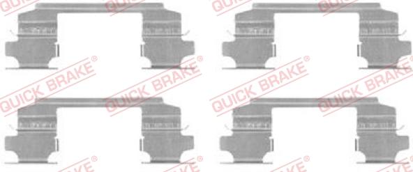 QUICK BRAKE 1091686 - Tarvikesarja, jarrupala inparts.fi